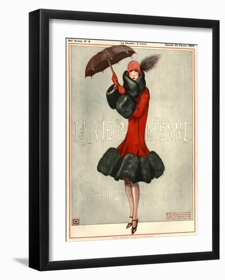 1920s France La Vie Parisienne Magazine Cover-null-Framed Giclee Print