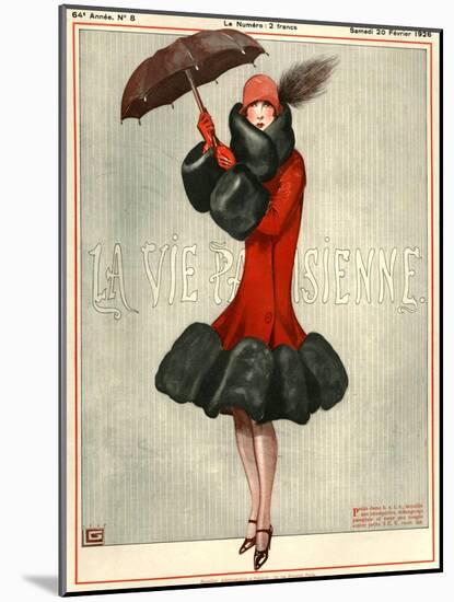 1920s France La Vie Parisienne Magazine Cover-null-Mounted Giclee Print