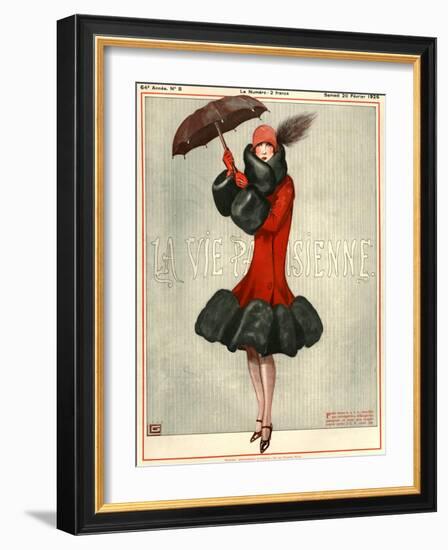 1920s France La Vie Parisienne Magazine Cover-null-Framed Giclee Print