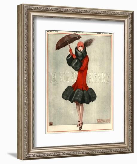 1920s France La Vie Parisienne Magazine Cover-null-Framed Giclee Print