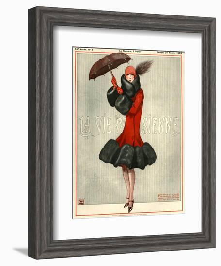 1920s France La Vie Parisienne Magazine Cover-null-Framed Giclee Print