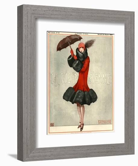 1920s France La Vie Parisienne Magazine Cover-null-Framed Giclee Print