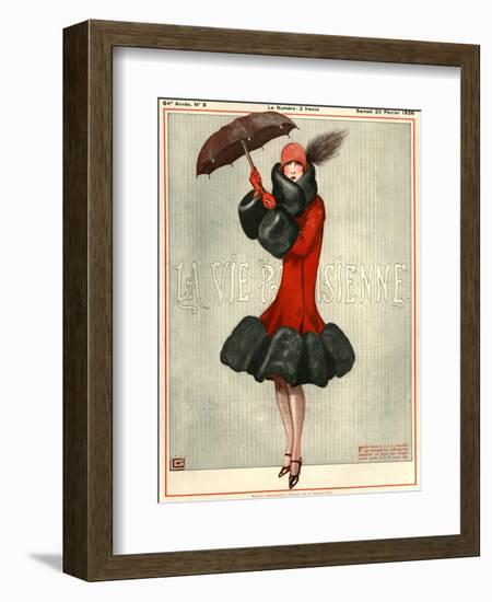 1920s France La Vie Parisienne Magazine Cover-null-Framed Giclee Print