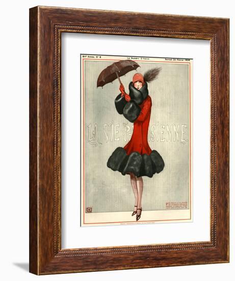 1920s France La Vie Parisienne Magazine Cover-null-Framed Giclee Print