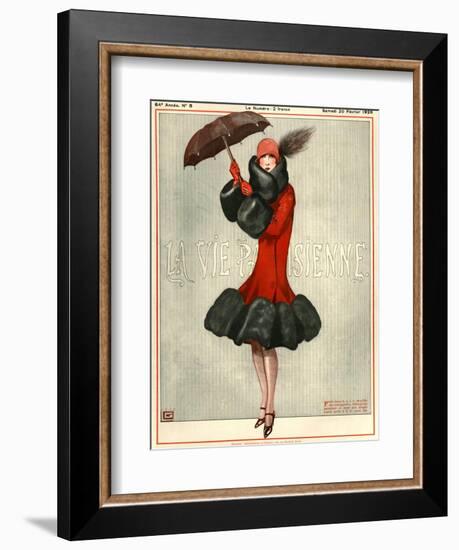 1920s France La Vie Parisienne Magazine Cover-null-Framed Giclee Print