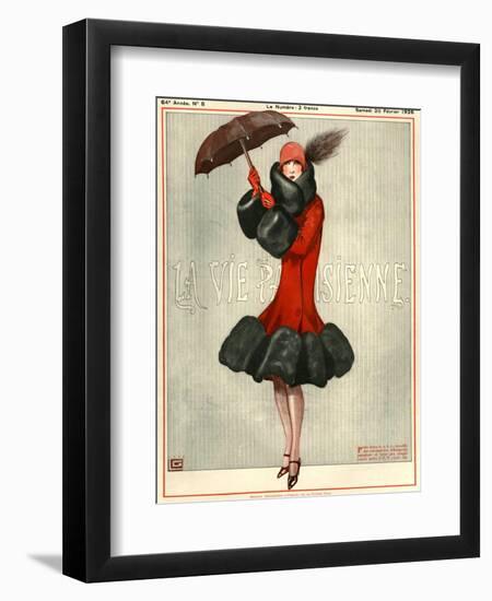 1920s France La Vie Parisienne Magazine Cover-null-Framed Giclee Print