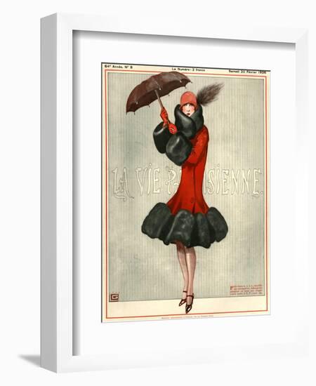 1920s France La Vie Parisienne Magazine Cover-null-Framed Giclee Print