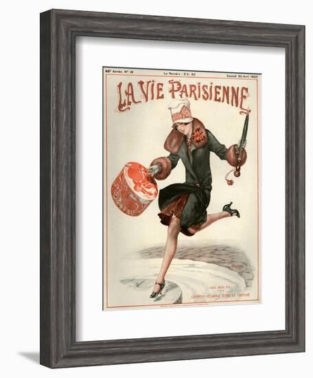 1920s France La Vie Parisienne Magazine Cover-null-Framed Giclee Print