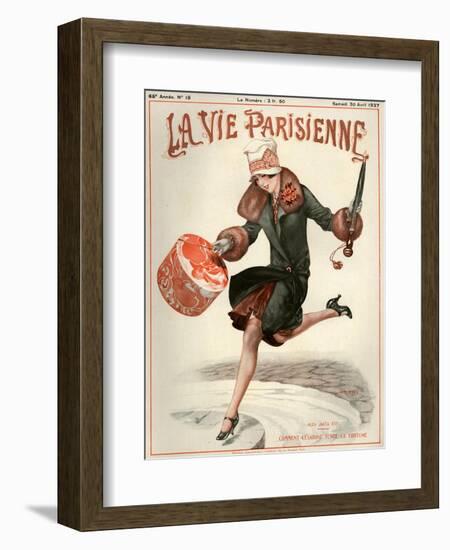 1920s France La Vie Parisienne Magazine Cover-null-Framed Giclee Print