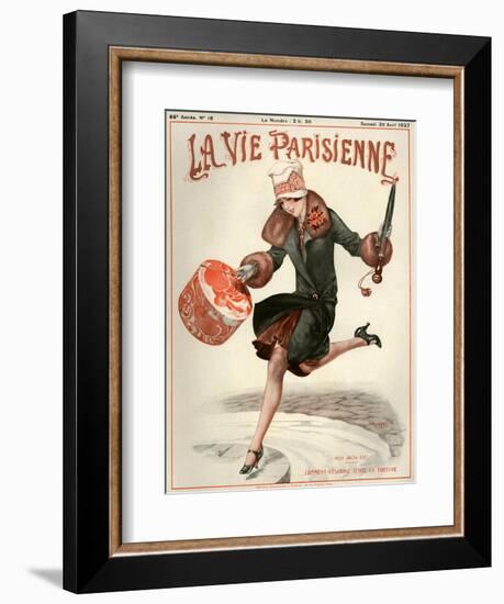 1920s France La Vie Parisienne Magazine Cover-null-Framed Giclee Print