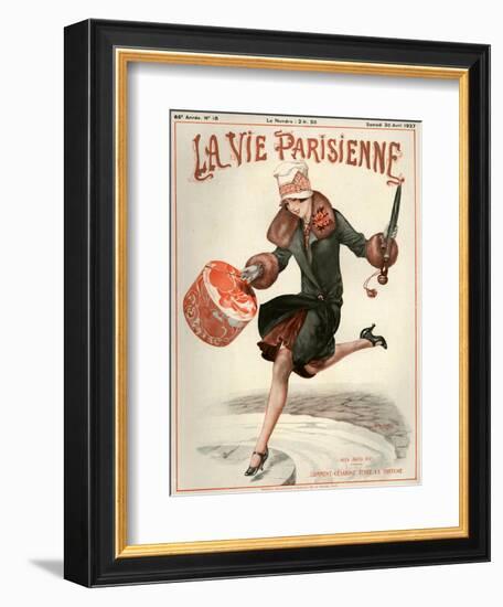 1920s France La Vie Parisienne Magazine Cover-null-Framed Giclee Print