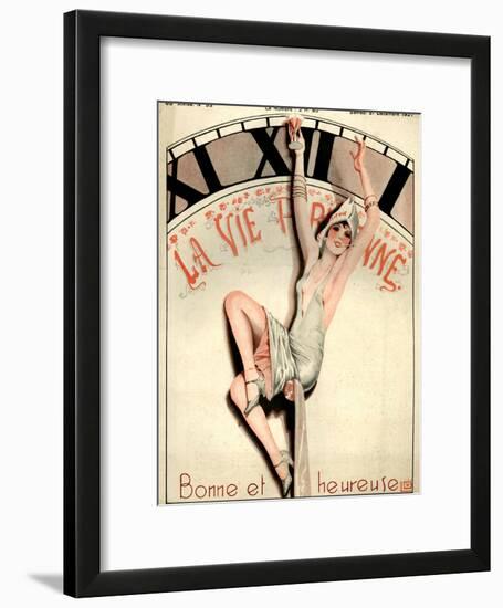 1920s France La Vie Parisienne Magazine Cover-null-Framed Giclee Print