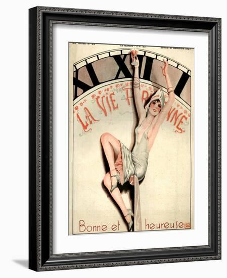 1920s France La Vie Parisienne Magazine Cover-null-Framed Giclee Print