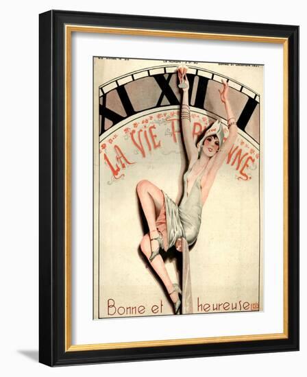 1920s France La Vie Parisienne Magazine Cover-null-Framed Giclee Print