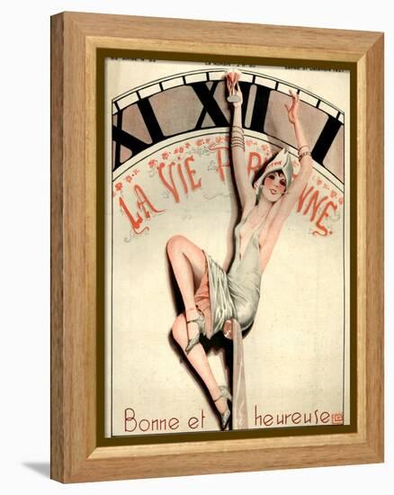 1920s France La Vie Parisienne Magazine Cover-null-Framed Premier Image Canvas