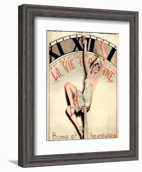 1920s France La Vie Parisienne Magazine Cover-null-Framed Giclee Print