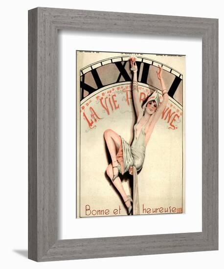 1920s France La Vie Parisienne Magazine Cover-null-Framed Giclee Print