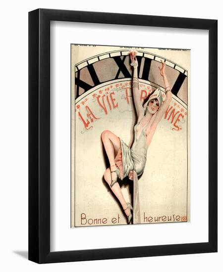 1920s France La Vie Parisienne Magazine Cover-null-Framed Giclee Print