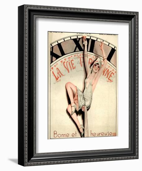 1920s France La Vie Parisienne Magazine Cover--Framed Giclee Print