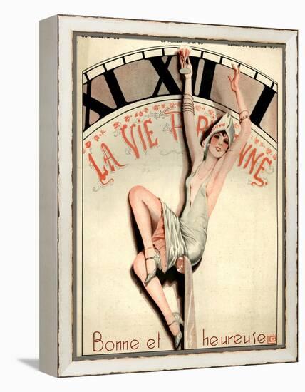 1920s France La Vie Parisienne Magazine Cover-null-Framed Premier Image Canvas