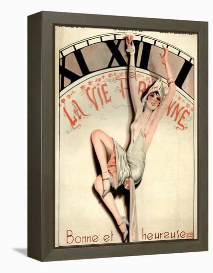 1920s France La Vie Parisienne Magazine Cover-null-Framed Premier Image Canvas