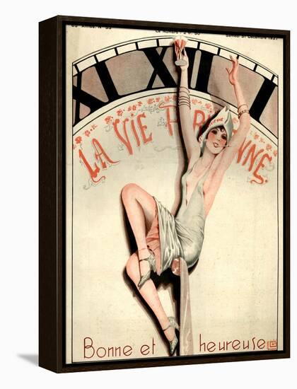 1920s France La Vie Parisienne Magazine Cover-null-Framed Premier Image Canvas