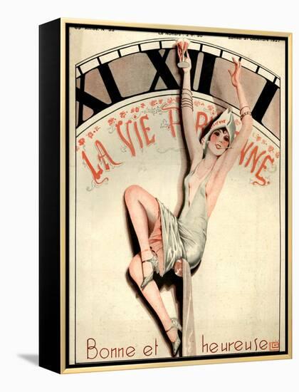 1920s France La Vie Parisienne Magazine Cover-null-Framed Premier Image Canvas