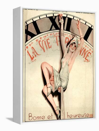 1920s France La Vie Parisienne Magazine Cover-null-Framed Premier Image Canvas