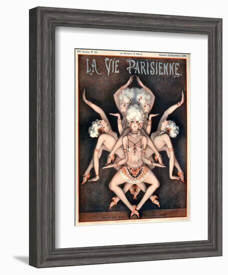 1920s France La Vie Parisienne Magazine Cover-null-Framed Giclee Print