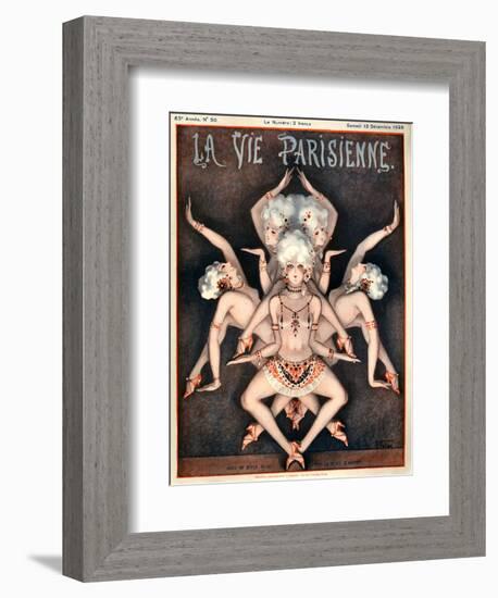 1920s France La Vie Parisienne Magazine Cover-null-Framed Giclee Print