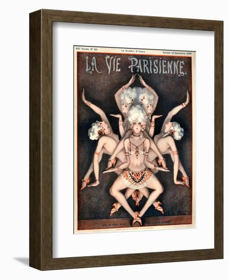 1920s France La Vie Parisienne Magazine Cover-null-Framed Giclee Print