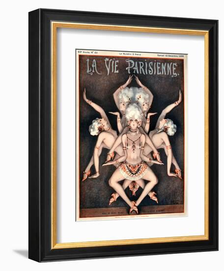 1920s France La Vie Parisienne Magazine Cover-null-Framed Giclee Print