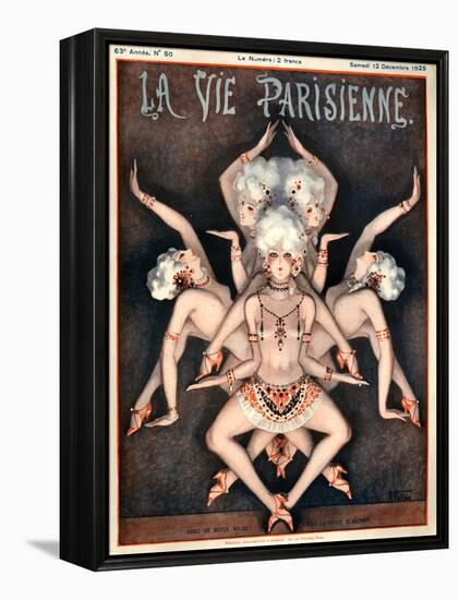 1920s France La Vie Parisienne Magazine Cover-null-Framed Premier Image Canvas