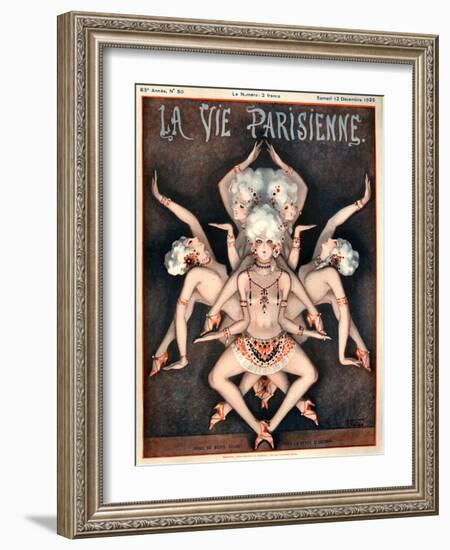 1920s France La Vie Parisienne Magazine Cover-null-Framed Giclee Print