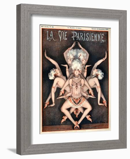 1920s France La Vie Parisienne Magazine Cover-null-Framed Giclee Print