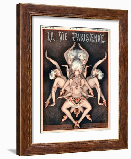 1920s France La Vie Parisienne Magazine Cover-null-Framed Giclee Print