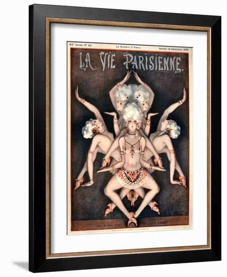 1920s France La Vie Parisienne Magazine Cover-null-Framed Giclee Print