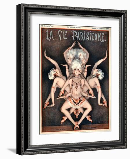 1920s France La Vie Parisienne Magazine Cover-null-Framed Giclee Print