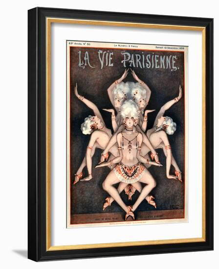 1920s France La Vie Parisienne Magazine Cover-null-Framed Giclee Print