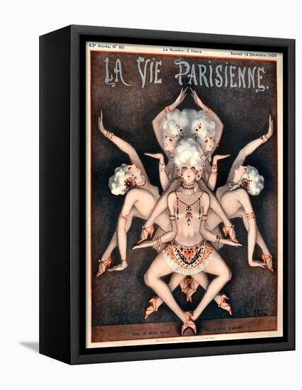 1920s France La Vie Parisienne Magazine Cover-null-Framed Premier Image Canvas