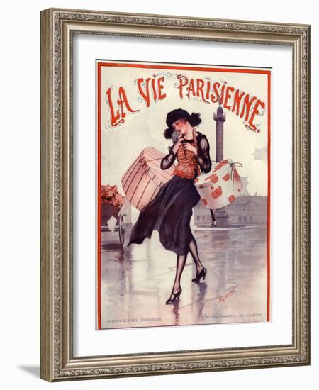 1920s France La Vie Parisienne Magazine Cover-null-Framed Giclee Print