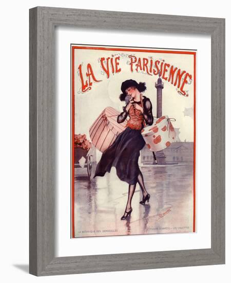 1920s France La Vie Parisienne Magazine Cover-null-Framed Giclee Print