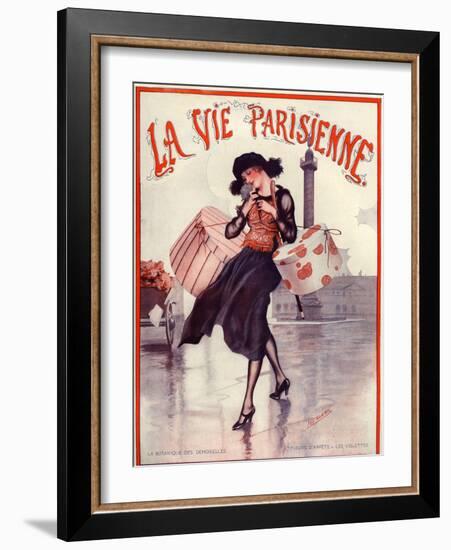 1920s France La Vie Parisienne Magazine Cover-null-Framed Giclee Print