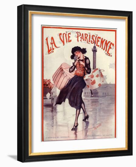 1920s France La Vie Parisienne Magazine Cover-null-Framed Giclee Print