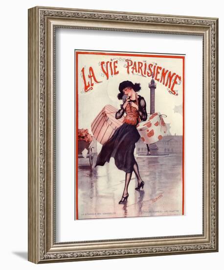 1920s France La Vie Parisienne Magazine Cover-null-Framed Giclee Print