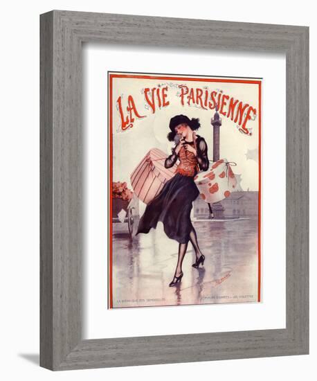 1920s France La Vie Parisienne Magazine Cover-null-Framed Giclee Print