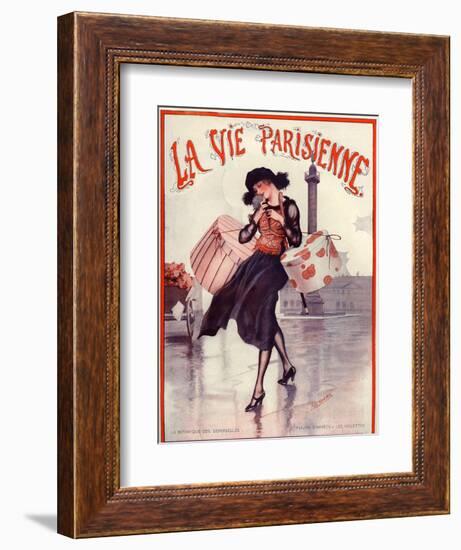 1920s France La Vie Parisienne Magazine Cover-null-Framed Giclee Print