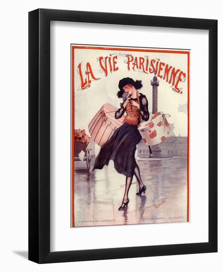 1920s France La Vie Parisienne Magazine Cover-null-Framed Giclee Print