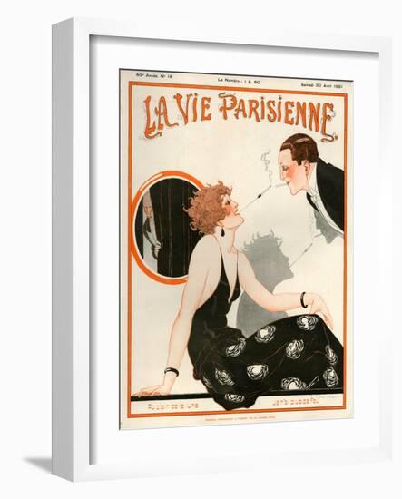 1920s France La Vie Parisienne Magazine Cover-null-Framed Giclee Print