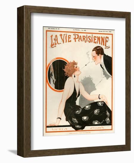 1920s France La Vie Parisienne Magazine Cover-null-Framed Giclee Print